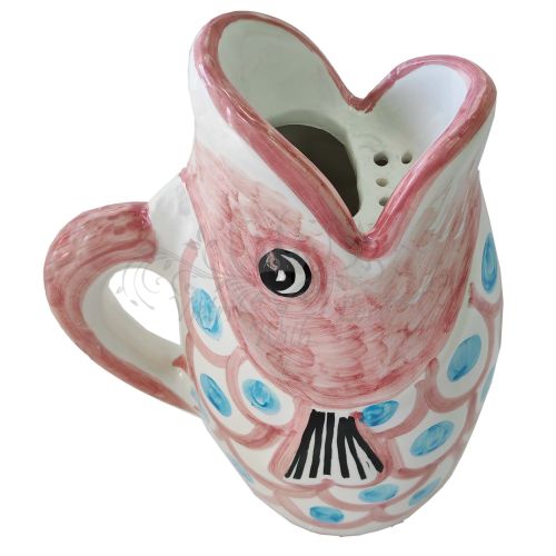 Brocca Forma Pesce. Linea Moderna. Ceramica di Vietri. Dipinta a mano.