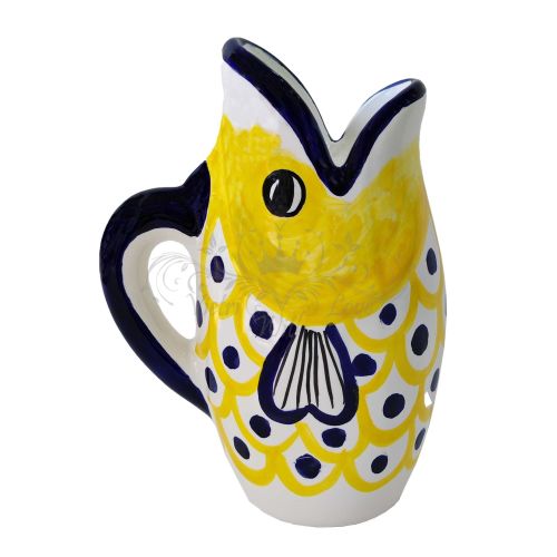 Pitcher. Fish-Shaped. Modern Line. Vietri ceramics....