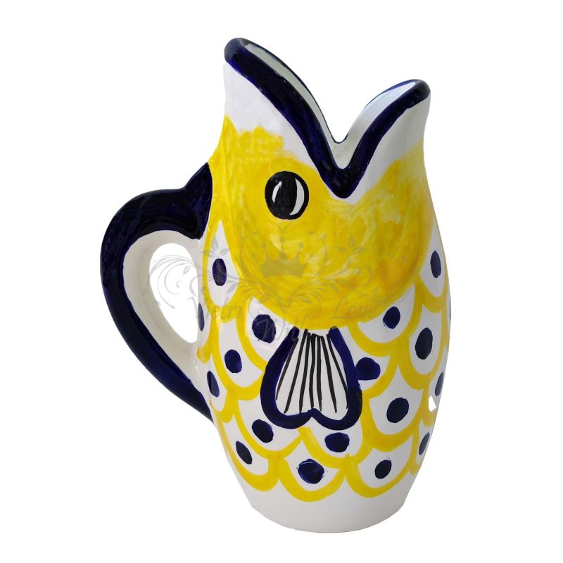 Pitcher. Fish-Shaped. Modern Line. Vietri...