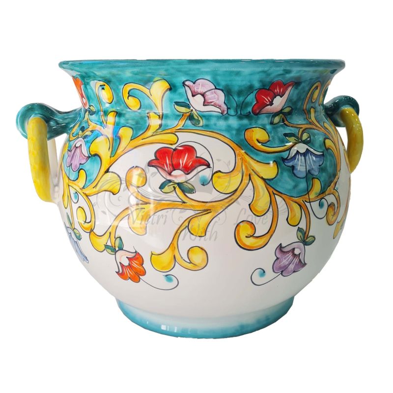 Cachepot Plant Holder Baroque and flowers line....