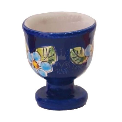 Egg Cup Flowers line. handpainted Vietri ceramic