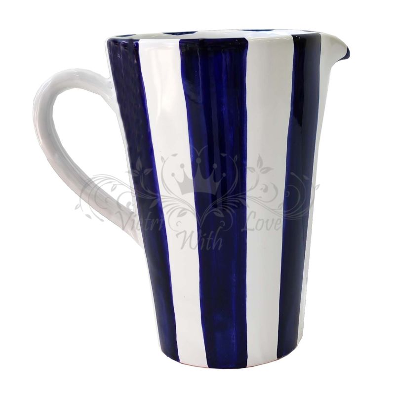 Pitcher. Conical. Stripes Line. Vietri...