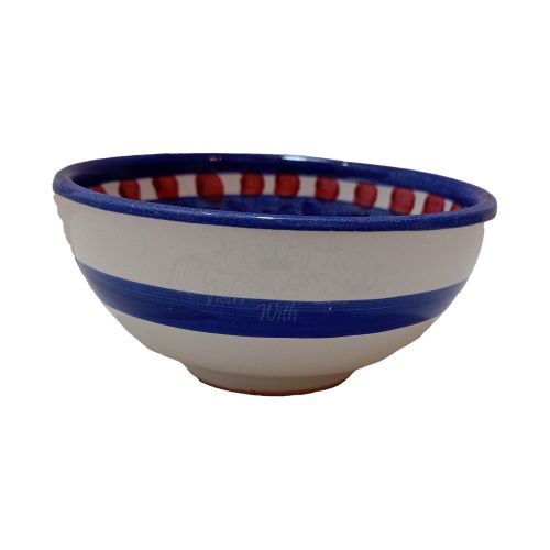 Bowl Regular border Animal line - handpainted Vietri ceramic