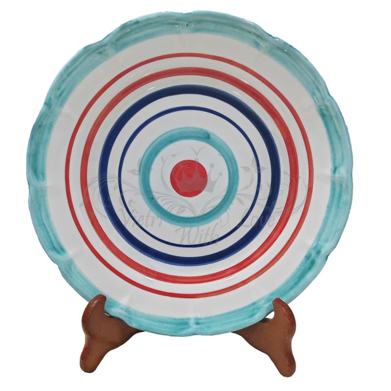 Plate. Stripes Collection. Circular Stripes....