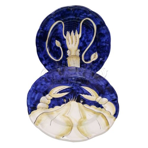Plate. Marine Line. Vietri Ceramics. Available as soup, dinner, dessert plates or chargers.