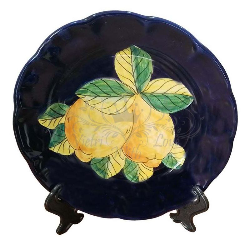 Assiette de la collection Citrons. Céramique de...