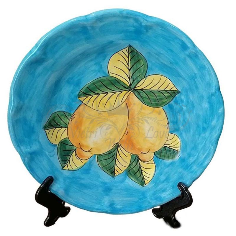 Assiette de la collection Citrons. Céramique de...