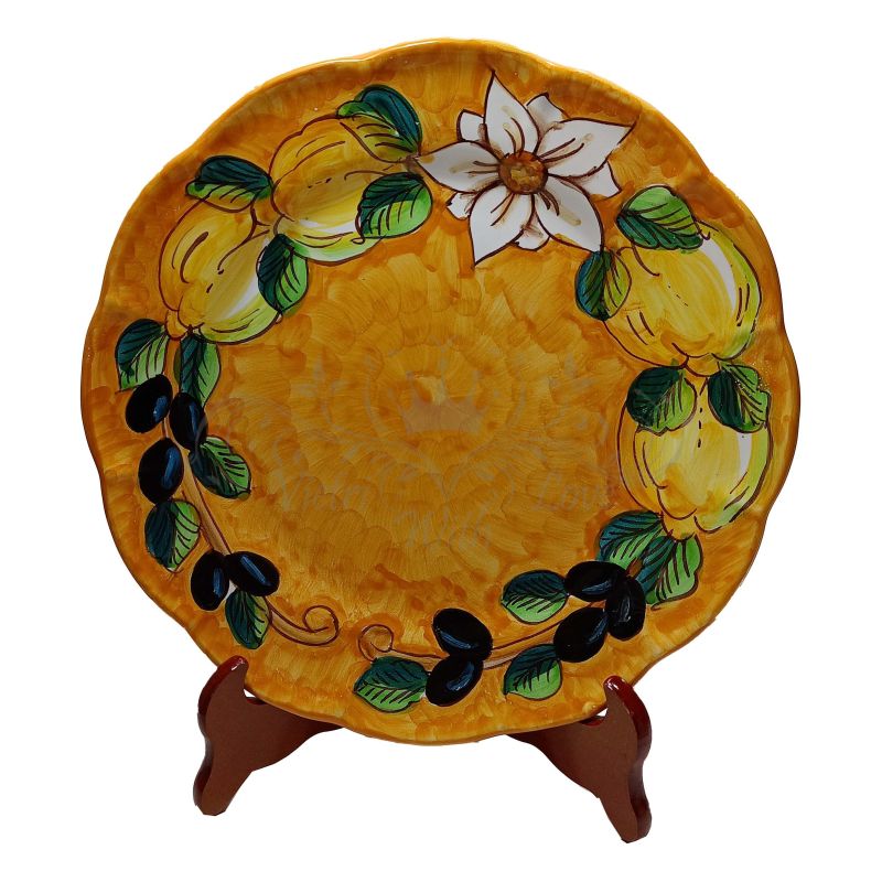 Assiettes. Collection Citrons et Olives....
