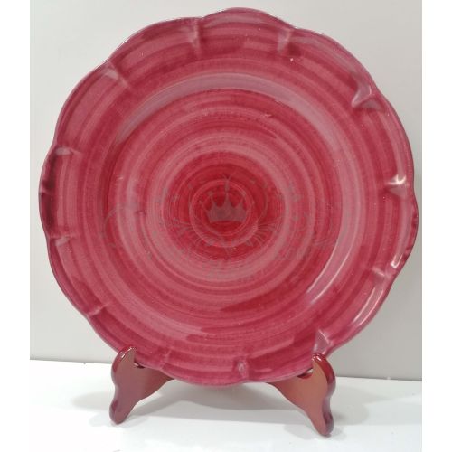 Plate. Brushstroke Line. Vietri ceramic. Hand-painted. Available: dinner, soup, fruit/dessert or charger plate.