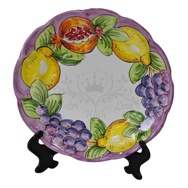 Plate. Dish. Fruit & Lemons Line. Vietri...