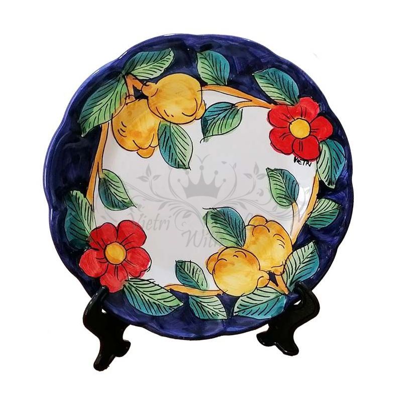 Plate. Dish. Flowers & Lemons line....