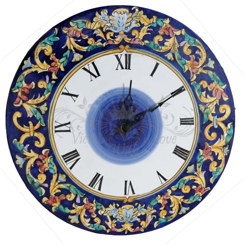 Horloge murale. Ligne Baroque. Céramique de...