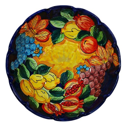 Scalloped bowl, deep plate, soup bowl, salad bowl. Fruit... 2