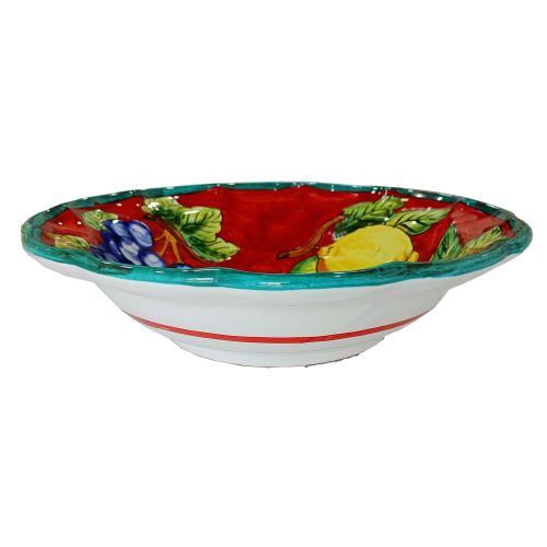 Scalloped bowl, deep plate, soup bowl, salad bowl. Fruit...