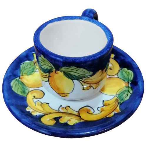 Tazzina da caffè con piattino. Linea Barocco e Limoni.... 2