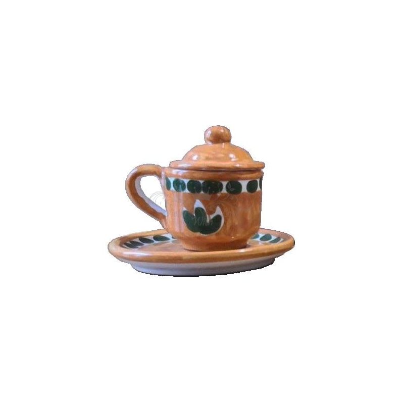 Espressotasse mit Untertasse und Deckel....