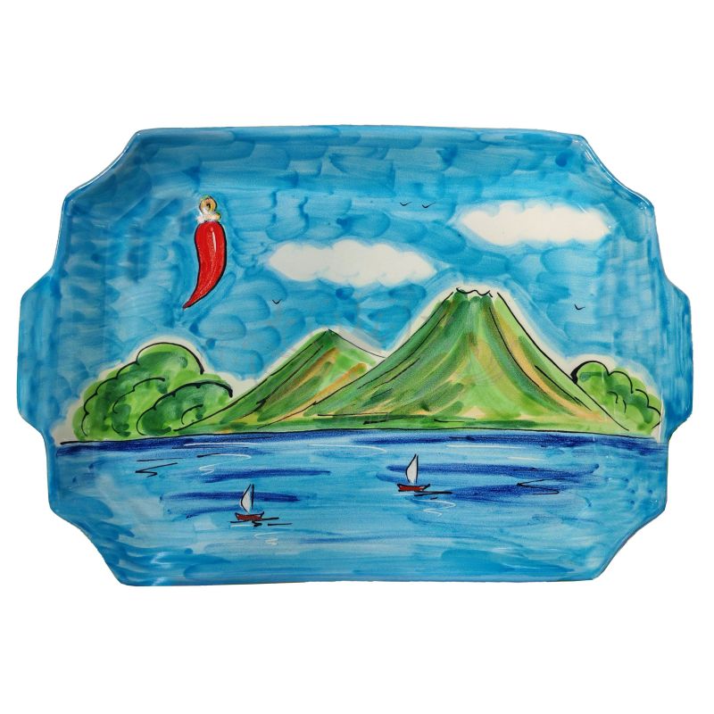 Tray with 6 espresso cups. Naples Collection....