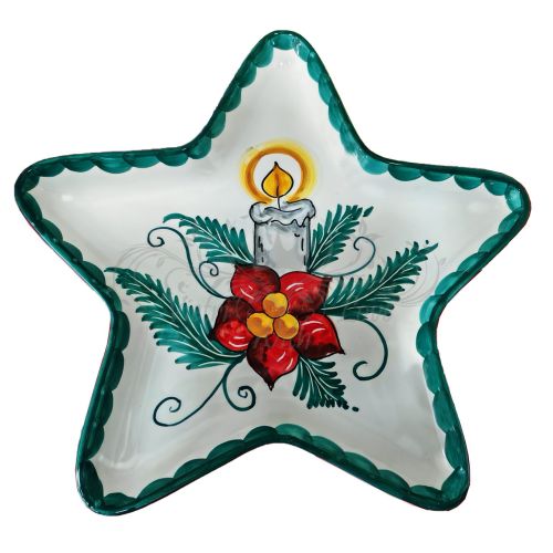 Assiette en forme d'étoile. Collection Noël. Céramique de... 2
