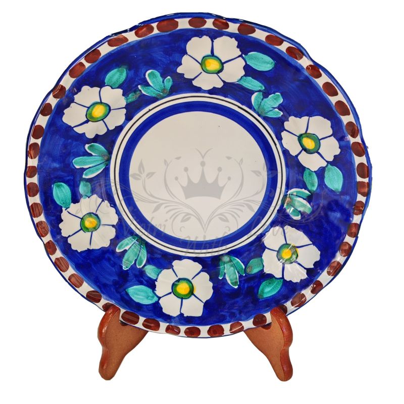 Plate. Flowers Line. Positano Model. Vietri...