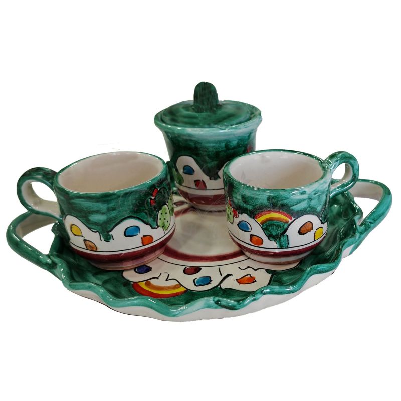 Kaffee-, Tablett- & Zuckerdosen-Set „Tet-à-Tet“...