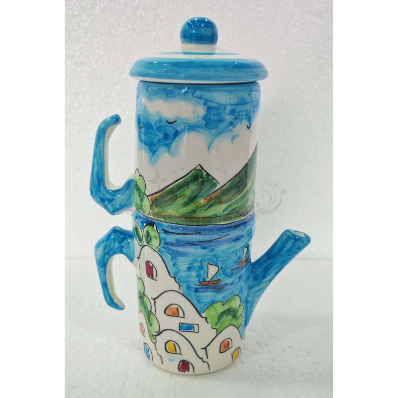 Coffee cup holder moka pot. Naples line. Vietri...