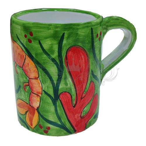 Tazza MUG. Linea Marini. Ceramica di Vietri. Dipinta a mano