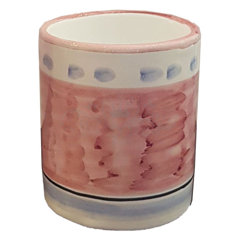 Glas. Pinselstrich-Linie. Vietri-Keramik....
