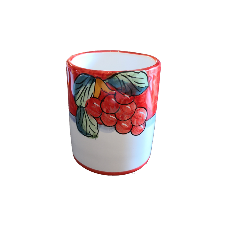 Verre. Ligne fruits. Céramique vietrese. Peinte...