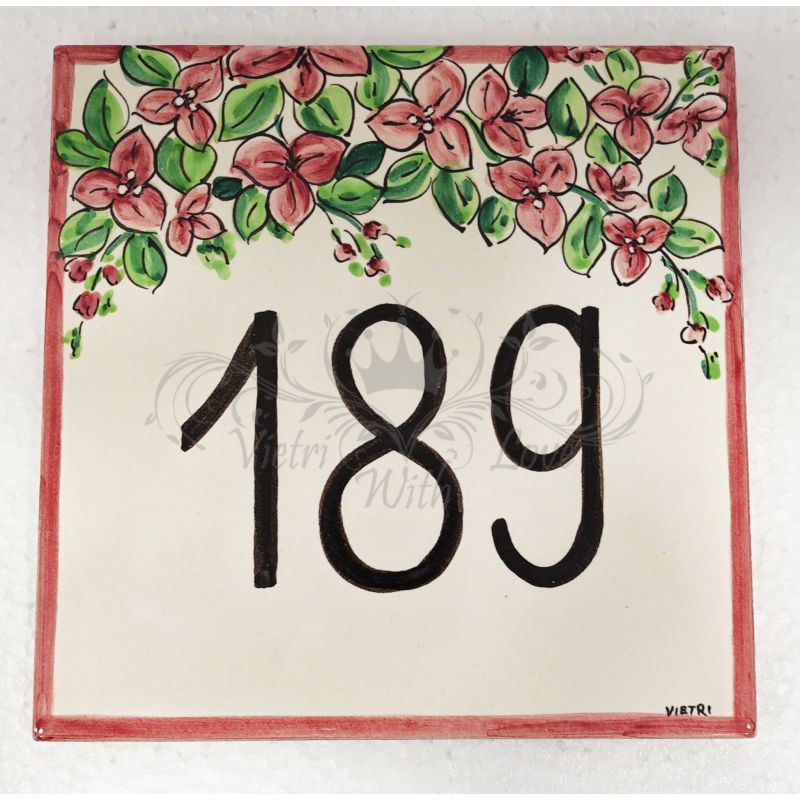 Customizable square plaque. Vietri ceramic....