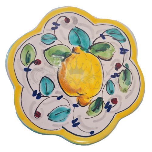 Soporte para bandejas de línea limon y flores. En...
