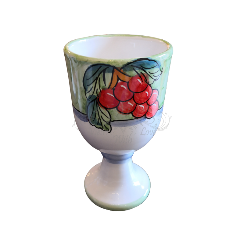 Calice. Linea Frutta. Ceramica di Vietri....