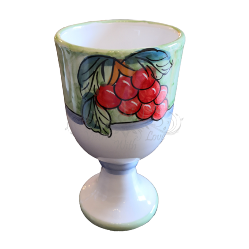 Cáliz. Línea Fruta. Cerámica de Vietri. Pintado a mano.