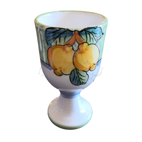 Goblet. Fruit Collection. Vietri ceramics. Hand-painted.