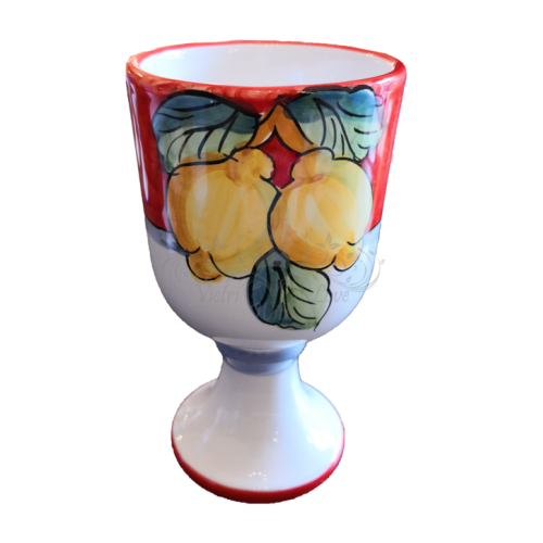 Cáliz. Línea Fruta. Cerámica de Vietri. Pintado a mano.