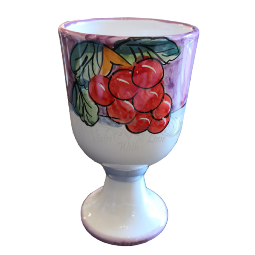 Cáliz. Línea Fruta. Cerámica de Vietri. Pintado a mano.