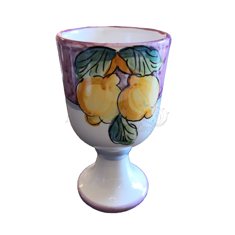 Calice. Linea Frutta. Ceramica di Vietri....