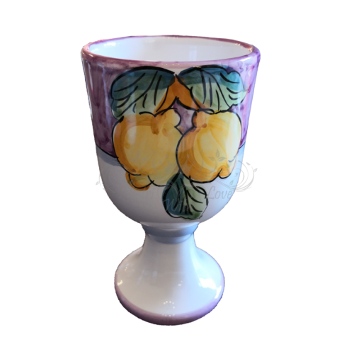 Cáliz. Línea Fruta. Cerámica de Vietri. Pintado a mano.
