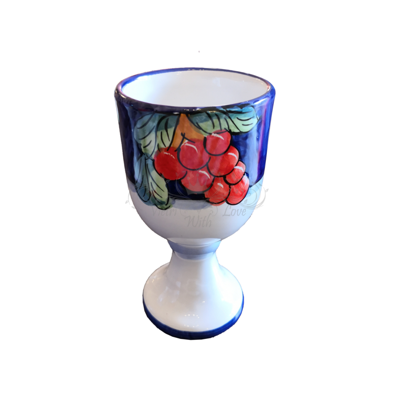 Goblet. Fruit Collection. Vietri ceramics....