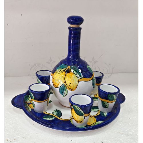 Set Limoncello. Bottiglia vassoio e 6 bicchieri. Linea... 2