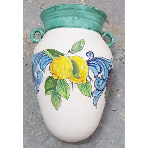 Jardinera de pared. Ánfora. Macetero. Colección Limones....