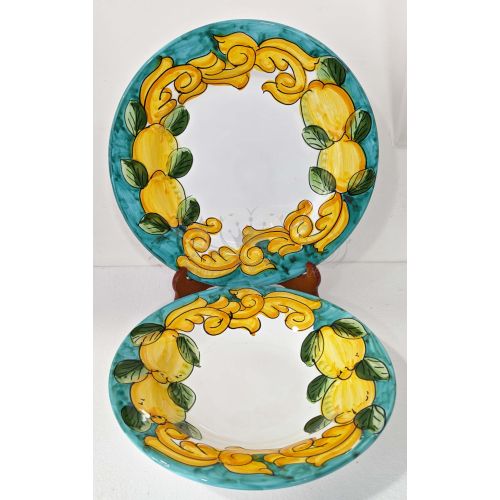 Assiette. Ligne Baroque et Citrons. Céramique de Vietri... 2