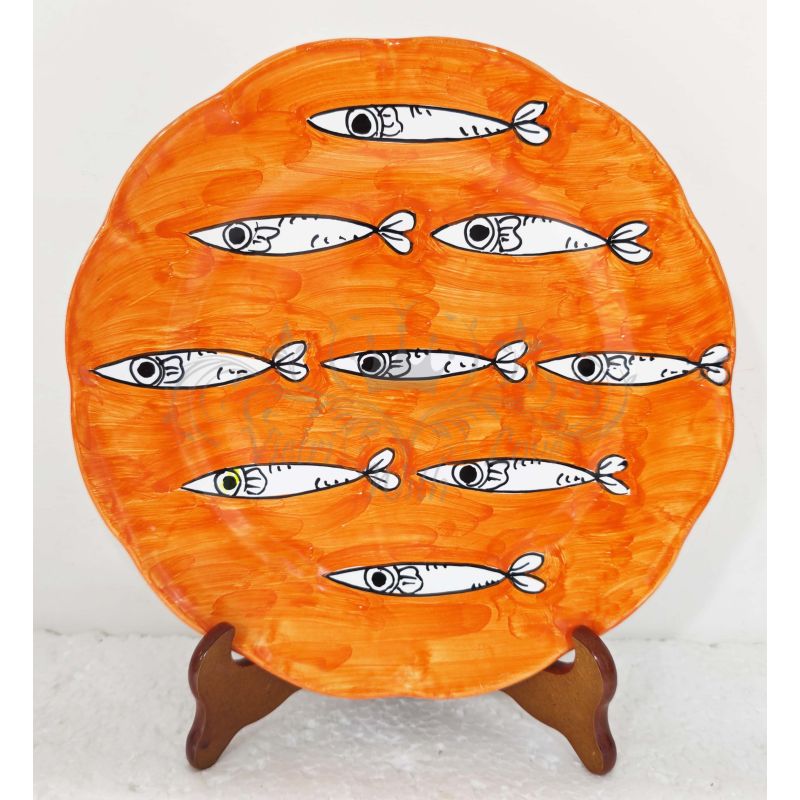Plate. Sardines Line. Vietri Ceramic –...