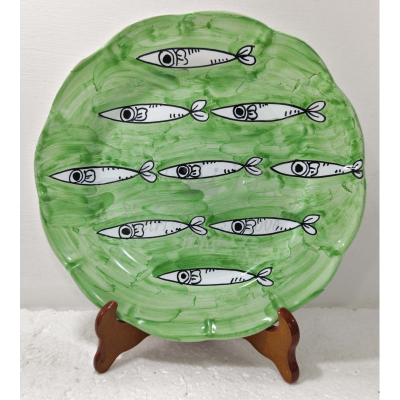 Plate. Sardines Line. Vietri Ceramic –...