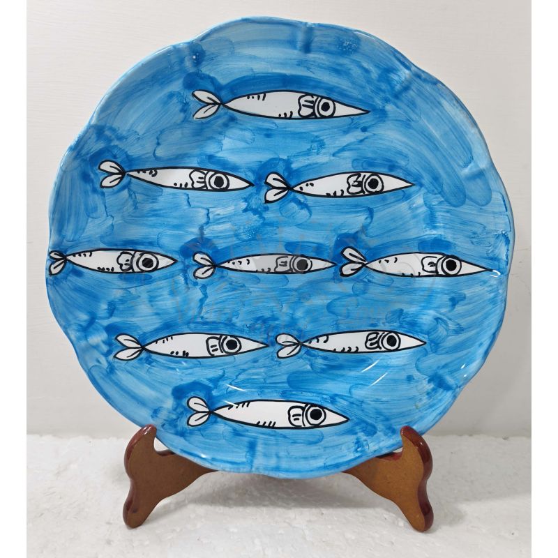Plate. Sardines Line. Vietri Ceramic –...
