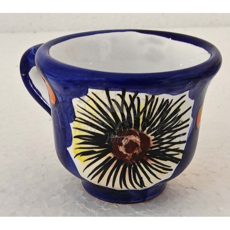 Tray with 12 cups. Sea line. Vietri ceramic....