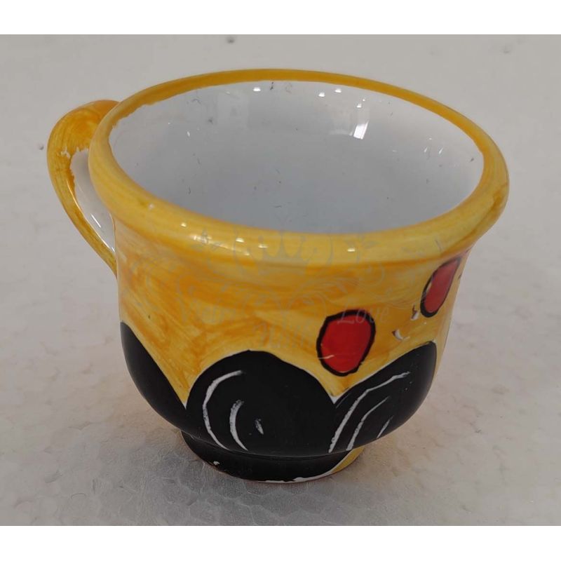 Tray with 12 cups. Sea line. Vietri ceramic....