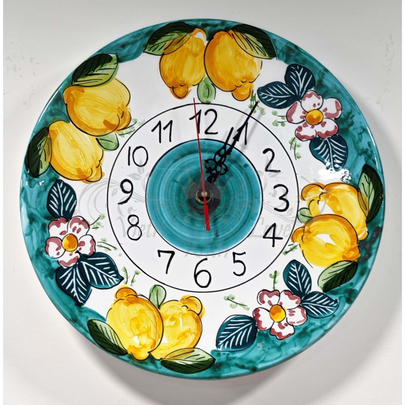 Wall clock. Fruit and Flowers line. Vietri...