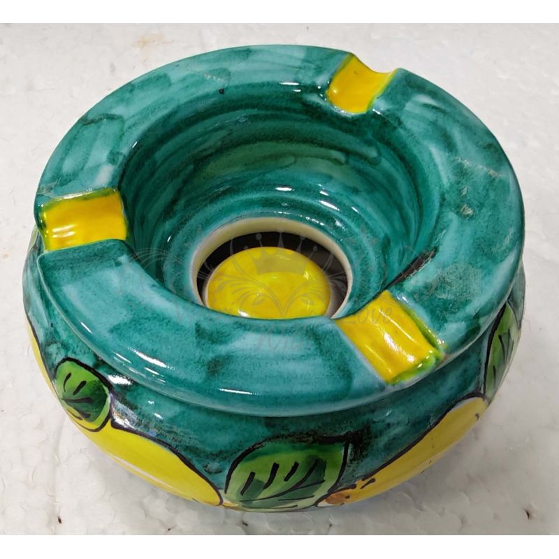 Ceneriera Antivento e Bomboniera in Ceramica di...
