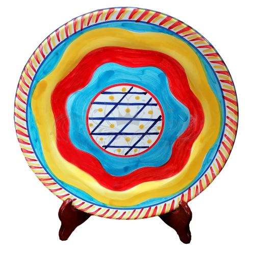 Plate. Modern Line. Vietri Ceramics. Available as soup, dinner, dessert plates or chargers.