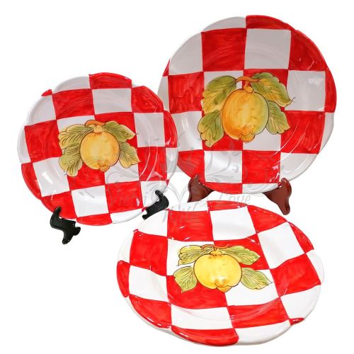 Plate. Squares Collection. Lemon Design. Vietri Ceramic.... 2
